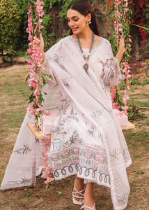 Pakistan et indien Shalwar Kameez costumes sur tissu de pelouse vêtements de cérémonie pelouse coton imprimé Salwar Maxi Kameez costume de pelouse - Product Image 6