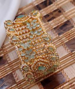 Conjuntos de brazaletes de joyería artificial de acero inoxidable para mujer de calidad superior más vendidos al por mayor precio barato para bodas - Product Image 4