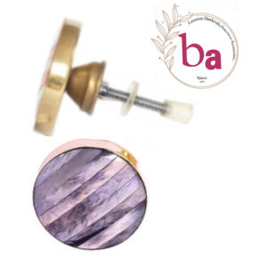 Boutons d'armoire en laiton réponse violet moderne poignées de traction pour cuisine chambre salle de bain salon commode placard tiroir portes - Product Image 2