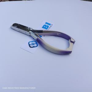 Extra Sharp 4.5\" Steel Nail Clippers Printed Handle Double Spring Back <b>Locked</b> Beauty Anti-Slip Grip Nail Refiners <b>Cutters</b> - Product Image 3