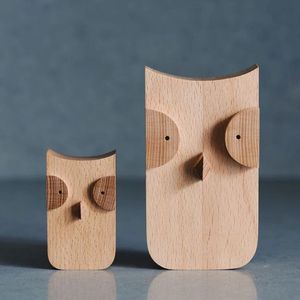 Figurine d'éléphant en bois fait à la main Sculpture animale naturelle Montessori jouet à collectionner ornement de la faune décor en bois écologique - Product Image 3