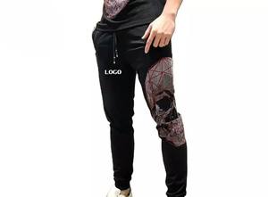 ชุดวอร์มผู้ชายประดับพลอยเทียมแบบลำลองระบายอากาศได้ดีเป็นมิตรกับสิ่งแวดล้อมผ้าฝ้าย100% น้ำหนักเบาปรับแต่งได้ตามต้องการ - Product Image 2