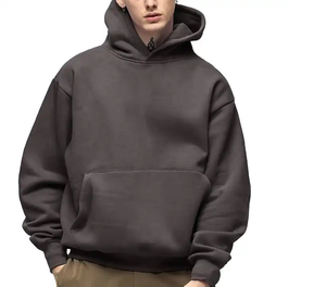 OEM de alta calidad 330 GSM de peso pesado de tela gruesa de lana Unisex pulóver con capucha pantalones de chándal conjunto Logo invierno de talla grande hombres mujeres - Product Image 3