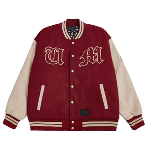 Men's High Quality Wool Baseball <b>Jersey</b> <b>Jacket</b> with Custom Logo 100% Cotton Casual Varsity Sport Letterman Wholesale for Winter - Product Image 1