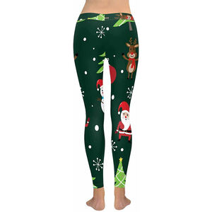 Mallas de sublimación para Yoga, mallas con estampado Digital personalizado para mujer, mallas deportivas de malla empalmada para Yoga, mallas de gimnasio a la moda para mujer - Product Image 4