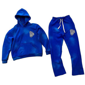 Conjunto Deportivo de Dos Piezas para Hombre, Estilo Vintage, 100% Algodón, Secado Rápido, Impresión Serigráfica, Lavado Ácido Decolorado - Product Image 2