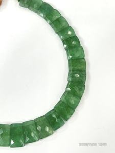 สร้อยคอช็อคเกอร์ทรงเหลี่ยมหรูหรา ทำจากควอตซ์สีเขียวธรรมชาติ เกรด AAA ความยาว 18 นิ้ว - Product Image 5