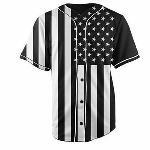 Venta al por mayor blanco Pinst Ripes hombres sublimación béisbol Jersey calle Hip Hop Jerseys Tops camisas cosidas 100% poliéster - Product Image 4