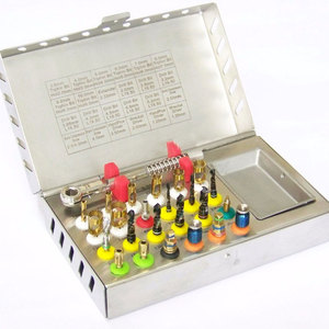 Kit de 29 forets pour implants dentaires, fraises d'osseodensification, sinus maxillaire, outils de dentisterie chirurgicale, métal électrique manuel - Product Image 1