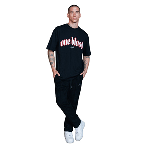 Camiseta con logotipo personalizado, camiseta pesada con cuello grueso y hombros caídos, ropa de calle, camiseta Boxy Fit, Camiseta de algodón de gran tamaño - Product Image 3