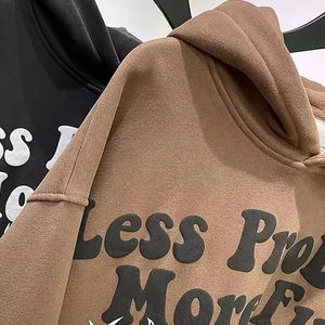 Meilleur vêtement décontracté unisexe impression bouffante 3D sweat à capuche avec logo coupe surdimensionnée poids lourd XS polaire sweat à capuche impression en mousse unisexe - Product Image 6