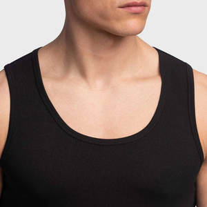 เสื้อกล้ามผ้าฝ้าย 100% สําหรับผู้ชายสไตล์ถนนใหม่ขนาดบวก / เสื้อกล้ามผู้ชายออกกําลังกายแบบระบายอากาศแบบกําหนดเอง - Product Image 3