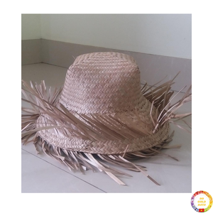 หมวกฟางเวียดนามหมวกแฟชั่นทำมือสไตล์ปาล์มทำด้วยมือสำหรับปิกนิกวันหยุดชายหาดใช้งานกลางแจ้ง - Product Image 5