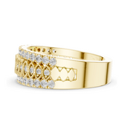 Anillo de Diamantes de Laboratorio de 0.498 CT para Mujer, Claridad VVS-VS EF, Oro de 18KT, 14KT, 10KT y Plata 925, Oro Rosa, Amarillo - Product Image 4