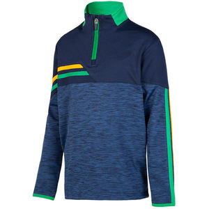 100% polyester GAA Jersey demi fermeture éclair haut hurling veste Logo personnalisé impression motif solide grande taille tricoté armure pour l'été - Product Image 3