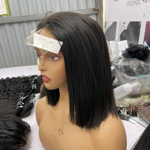 Glueless Transparent HD <b>Lace</b> Closure Wig 4x4 Human Hair Bob Wigs 100% Natural Color Raw Human Hair for <b>Black</b> Women - Product Image 6