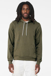 Nouveaux sweats à capuche Bella Canvas en polaire 100% coton, pull à capuche personnalisé avec logo brodé, impression numérique d'hiver, unisexe - Product Image 2