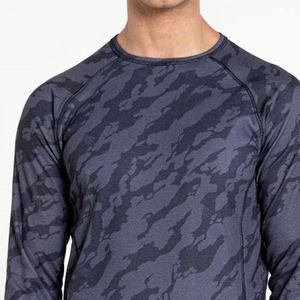 Ensemble de sous-vêtements de compression de sport pour homme grande taille, 2 pièces, en polaire, taille élastique, respirant à l'avant, motif uni, pour l'hiver - Product Image 6