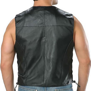 เสื้อกั๊กหนังสำหรับผู้ใหญ่พิมพ์ลายได้ตามต้องการ - Product Image 4