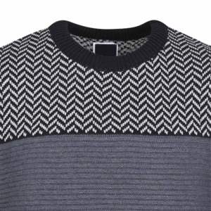 Unisex 9GG Cable Knit Sweater Warm Stylish Winter <b>Cardigan</b> Button Casual Print Pattern Multi-Colour Crew Front Embroidery - Product Image 3