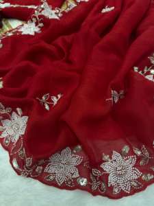 Designer indien été traditionnel Saree élégant chemisier élégant fantaisie fête porter pour les mariages de mariée Festivals les plus vendus ethnique - Product Image 5