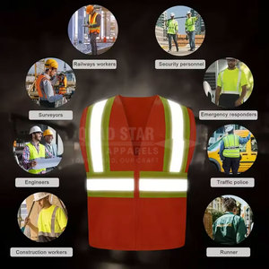 เสื้อกั๊กนิรภัยสีทึบแขนกุดผลิตในปากีสถานเสื้อกั๊กนิรภัยที่ทนทานดีไซน์ตามสั่งผลิตในปากีสถาน - Product Image 4