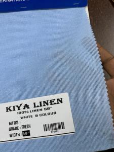 Tissu de chemise en lin, coton et jute de haute qualité, qualité d'exportation Kiya pour chemises à prix abordable - Product Image 3