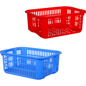 5050 PLASTIC CATE 3T Panier de rangement en plastique rouge Conteneur spacieux, léger et durable pour vêtements, jouets ou bureau - Product Image 5