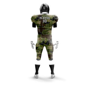 OEM por encargo de secado rápido de talla grande transpirable de manga corta de bajo precio de fútbol americano desgaste de la sublimación del calor uniformes - Product Image 3