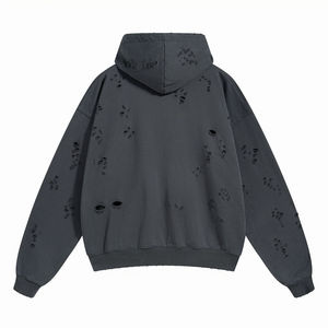 Conjunto Deportivo de Dos Piezas con Capucha de Forro Polar Bordado Sólido Extra Grande Hecho a Medida para Hombre, Ecológico, Transpirable, de Secado Rápido, Unisex - Product Image 4