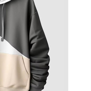 เสื้อฮู้ดแฟชั่นแบบสวมหัวมีฮู้ดปรับแต่งได้พิมพ์ลาย - Product Image 6