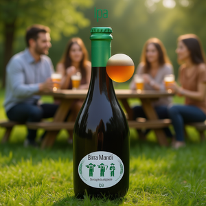 Mandi Agr. Cerveza Oscura en Botellas de 0.5L, Paquete de 12 Unidades FVG - Product Image 3