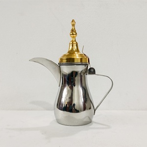 Premium Handmade <b>Arabic</b> Dallah Kahwa Pot ZNC Brand Classic Stainless Steel Brass Eco-Friendly Shiny Brass New Zealand Style - Product Image 5