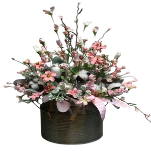 Florero de gran diseño, decoración de jardín, maceta de Metal galvanizado, jarra de leche rústica Shabby Chic, jarra de estaño para Cocina - Product Image 1