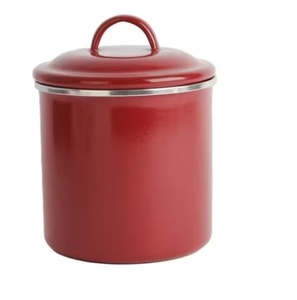 Recipiente de Metal con Acabado Esmaltado de Diseño Atractivo, Utilizado para Almacenamiento de Alimentos en la Mesa de Cocina, Proveedor y Fabricante de la India - Product Image 6