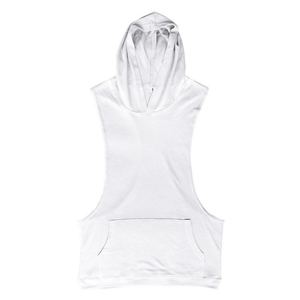 Summer Men Jogger Sportswear Fitness Stringer Workout Bodybuilding Tank Top Polyester Muscle Gym Hoodies - Product Image 2