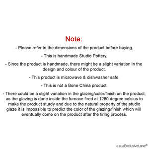 Juego de 6 Tazones de Cerámica Esmaltados a Mano 'Azul Turquesa y Marrón Tierra' de 4.0 Pulgadas, Aptos para Microondas, Capacidad de 180 ml, 1170 g - Product Image 3