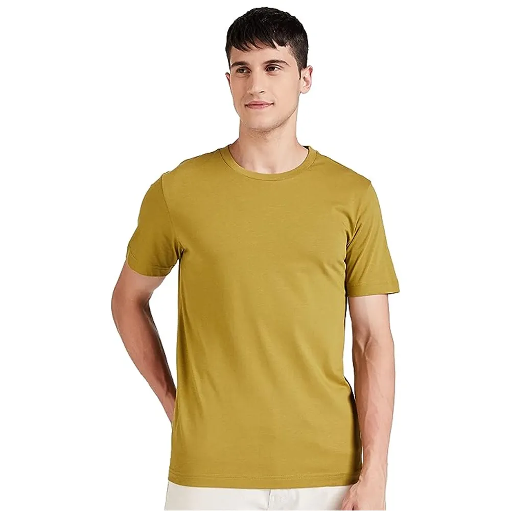 Premium kalite gömlek dış giyim düz renk erkek t-shirt rahat iyi satış yeni tasarım erkek t-shirt