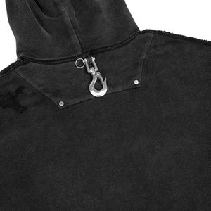 Sudadera con Capucha de Invierno para Hombre, Personalizada, de Alta Calidad, 100% Algodón, Estampado Completo de Grafiti, Lavado Vintage, Estilo Desgastado - Product Image 3