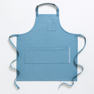 Tablier sans manches en toile résistant à l'eau de style coréen pour barbecue, cuisine, cueillette de fruits, café, avec logo personnalisé - Product Image 1