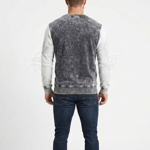 Camisetas Térmicas Casuales de Algodón 100% con Lavado Ácido para Hombre, Tejido Suave, Ligero, de Secado Rápido, Cálidas para el Invierno y Uso Diario - Product Image 4