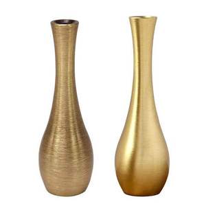 Large Hammered Modern Decorative Aluminium Metal Flower Vase Handmade Design Customizable Size & Color Wedding - Product Image 5