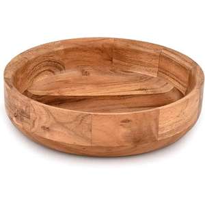 Forma personalizada Mejor venta de madera Tazón para servir Fabricante Nuevo diseño Pulido Tazón para servir de madera de la India - Product Image 2
