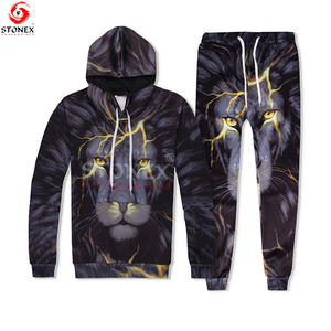 Streetwear Custom Color Vintage Heavyweight Tracksuit Men Elastic Waist Hoodie and <b>Sweatpants</b> <b>Set</b> Sweatsuit - Product Image 6