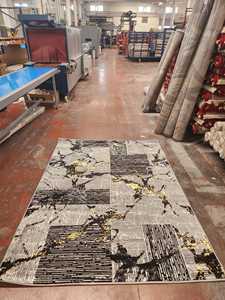 Alfombra Turca de Poliéster Jacquard Adiva, Hecha a Máquina, de Pelo Alto, Acolchada, Reversible, Lavable, Antideslizante y Resistente a las Manchas - Product Image 6