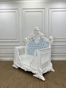 Cunas de madera indonesias para bebés, hechas de madera maciza con diseño personalizado - Product Image 2