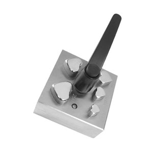 Outils de fabrication de bijoux en forme de coeur en acier inoxydable dis avec Cutter Casting Machine Jewelry Disc Cutting Set - Product Image 3