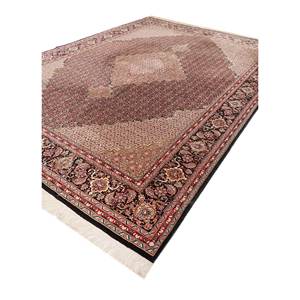 พรมขนสัตว์ถักมือลายเหรียญสีเทาและสีดำสไตล์คิลิมแบบทอเรียบสำหรับห้องนั่งเล่นหรือทางเดินในบ้าน-Pae-5395 - Product Image 2