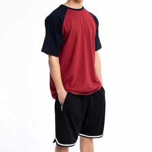 เซ็ตเสื้อยืดและกางเกงขาสั้นแขนสั้นทรงหลวมของผู้ชายคอลเล็คชั่นออนไลน์สำหรับฤดูร้อนทรงหลวมโลโก้ตามสั่ง100% - Product Image 4