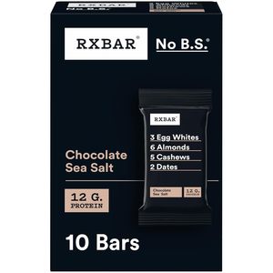 Barras de Proteína RXBAR, Snack de Proteína, Barras de Snack, Chocolate con Sal Marina, Caja de 18.3oz (10 Unidades) - Product Image 2